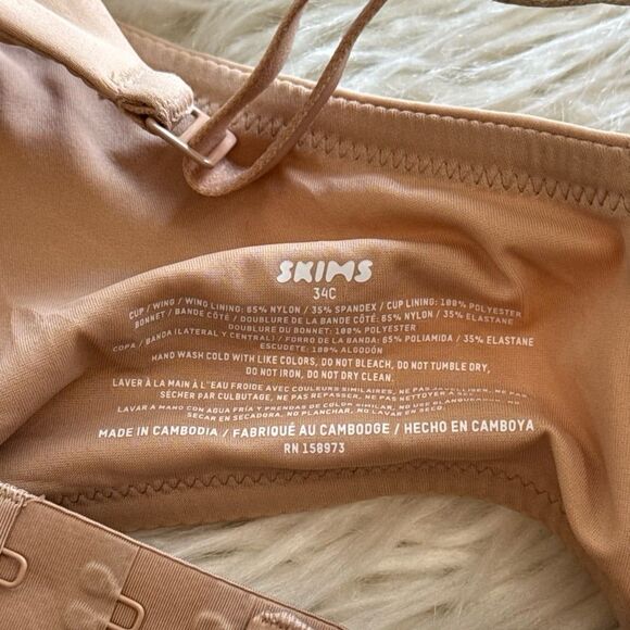 Skims Smoothing Intimates Full Coverage Lightly Lined Bra Clay Size 34C - Picture 6 of 6